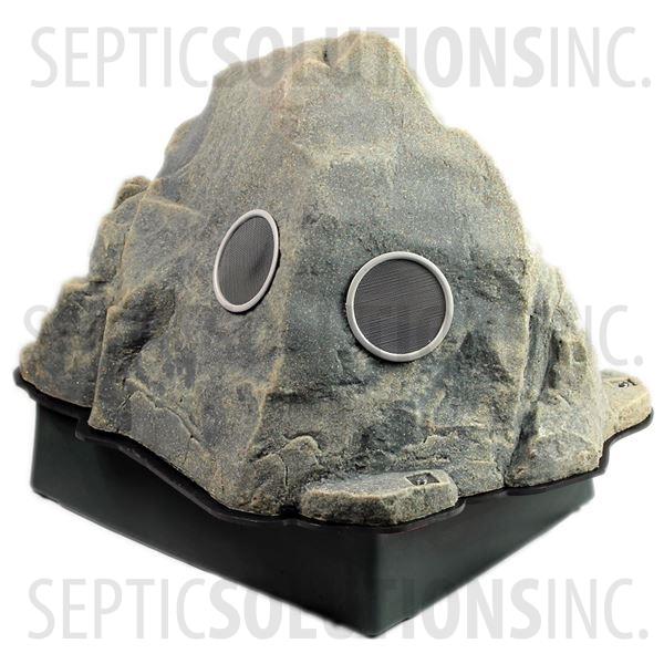 Fieldstone Gray Vented Replicated Rock Enclosure Model 109 with Platform Base - Part Number 109Combo-FS