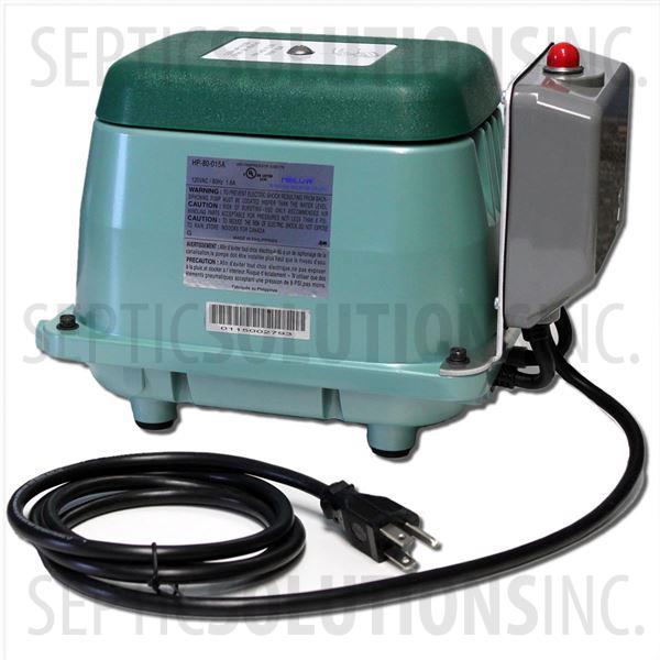Hiblow HP-60 Linear Septic Air Pump with Attached Alarm - Part Number HP60A