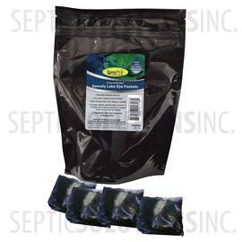 Concentrated Deep Blue Serenity Pond Dye Powder in Four 4oz Water Soluble Packets