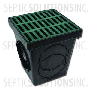 Polylok 9'' x 9'' Square Catch Basin with Grate Cover