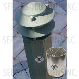 Three Foot Pagoda Vent in Moss Green with Activated Carbon Filter Cartridge